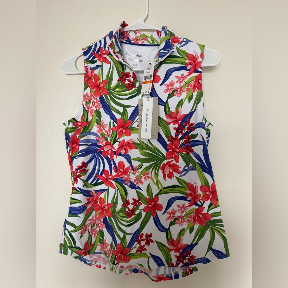 Tommy Bahama Island Zone, Aubrey Mock Neck Tank